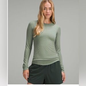 Lululemon hold tight ribbed long sleeve shirt